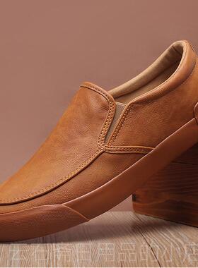 高档棉鞋男冬季暖加绒男鞋韩版2懒人205新款防一脚蹬保水男士休闲