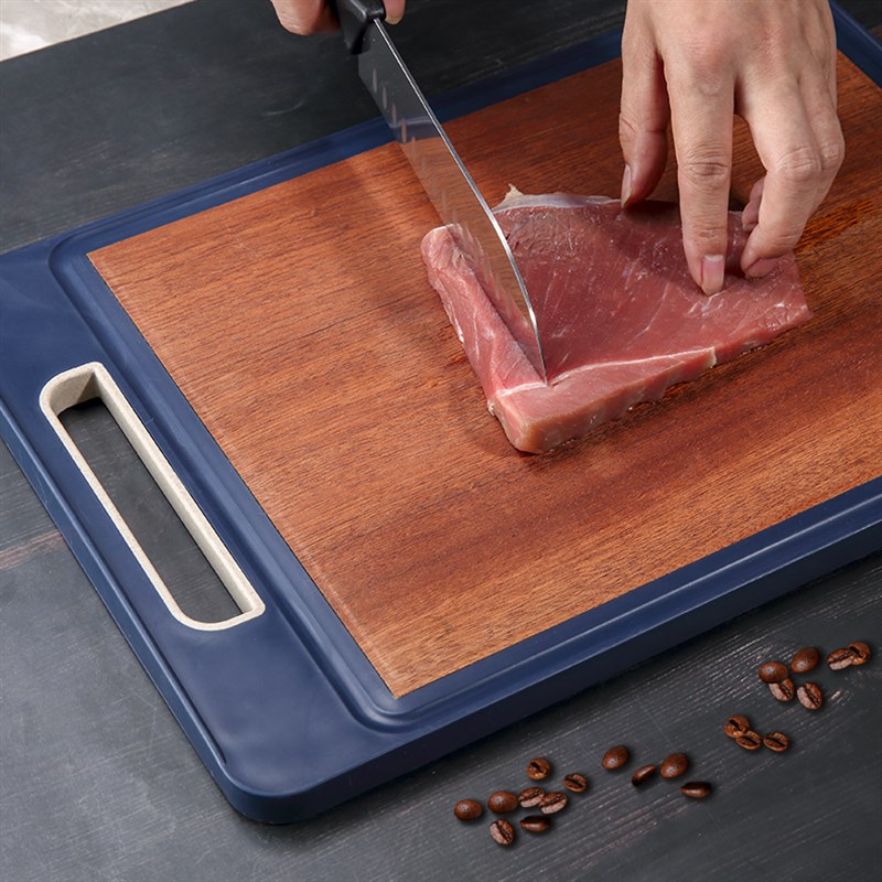 家逸面家用切肉水果菜板抗菌防霉砧板谷纤维和乌檀木面案板刀板