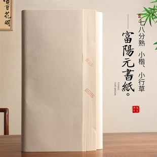 元 8分熟青嫩竹小楷小行草毛边纸不洇墨富阳纯手工 书纸 赋古韵