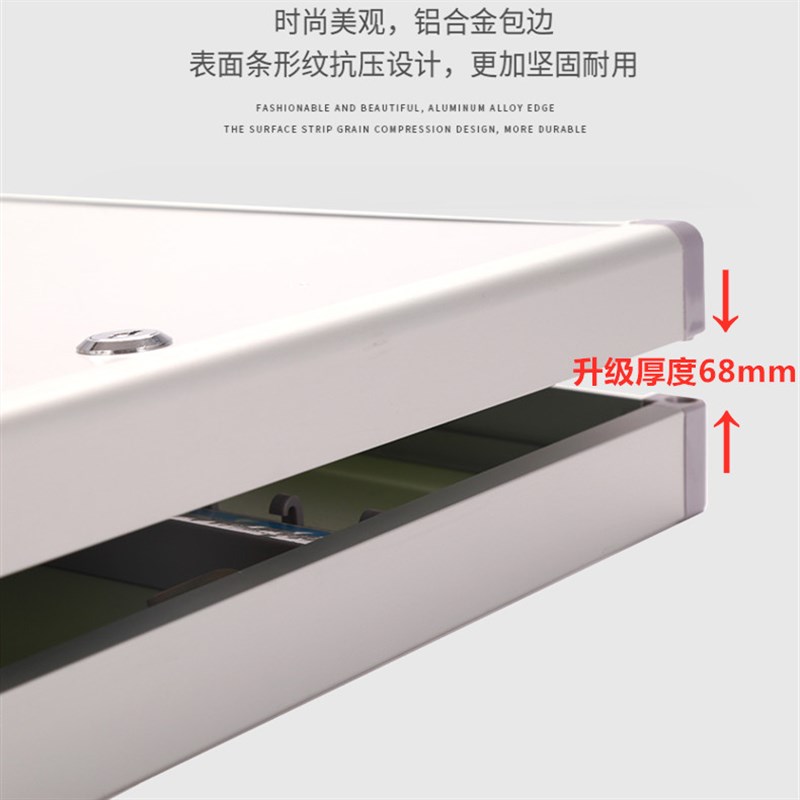 铝合金1位壁挂式钥匙箱加厚汽车钥匙柜房产中介物业钥匙管理盒