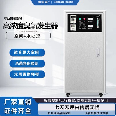 100克高浓度水处理臭氧水机臭氧发生器氧气源工业大型污水消毒机