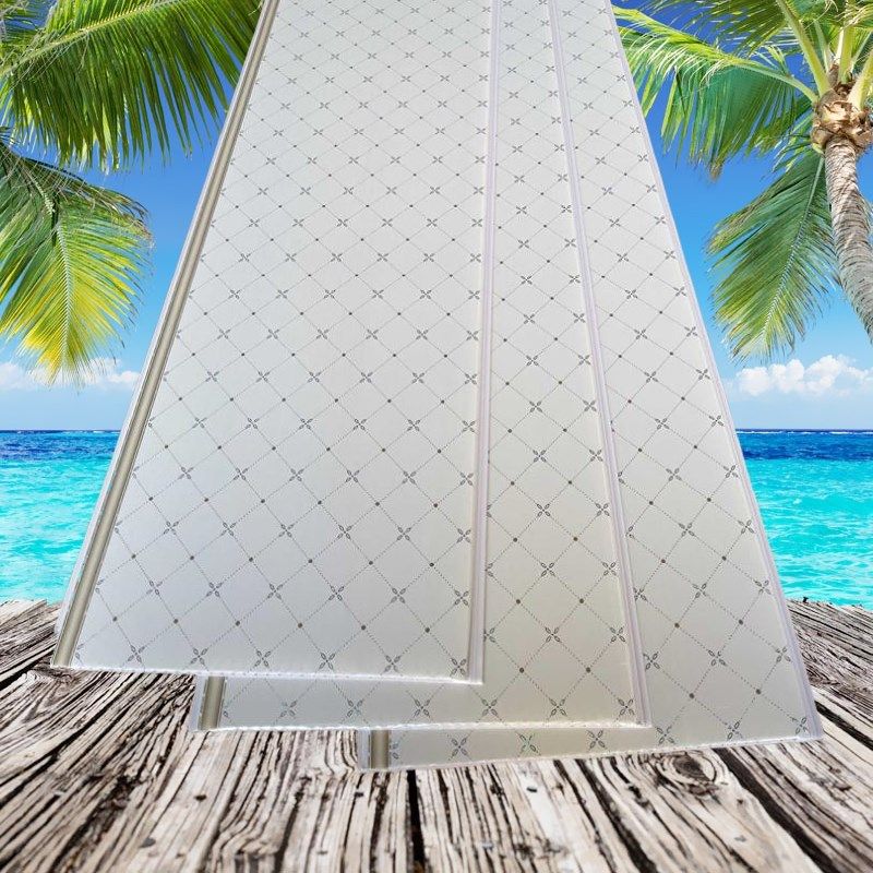 加厚吊顶pvc扣板天花板自装简易吊顶塑料板长条材料pvc硬塑板屋顶