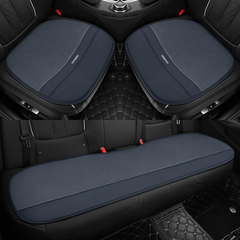 汽车坐垫四季通用单片布艺三件套防滑主驾驶座垫单个后排车垫夏季