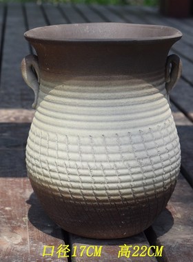 多肉老庄法师盆绿植蓝色黑色紫砂花卉简约红陶桌面透气粗陶自动