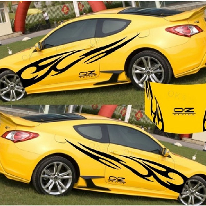 现代酷派改装车贴 睿翼  菱悦V3 翼神个性车身贴拉花全车贴纸装饰