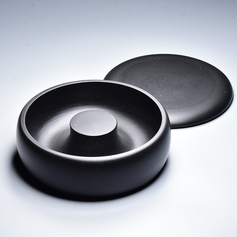 国家非遗/经典大容量墨海圆池/安徽歙砚高档大笔斗笔研磨墨写对联