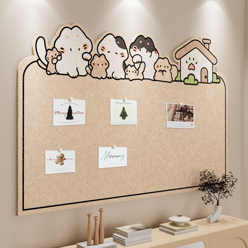 毛毡墙贴照片墙毛毡板展示墙创意相册墙墙面装饰软木墙板荣誉墙拍