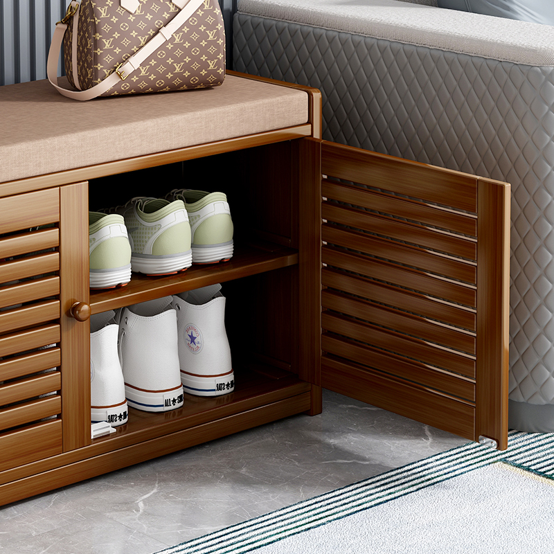 换鞋凳家用门口可坐鞋柜坐凳一体穿鞋凳长条凳进门入户鞋架创意