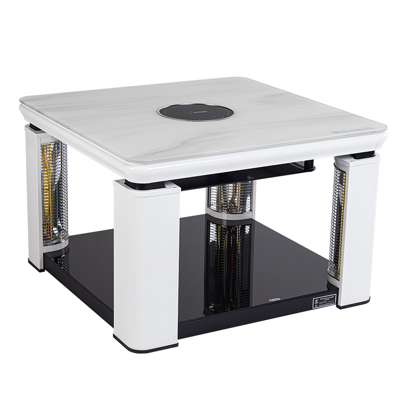 火焰山取暖桌家用电暖桌可升降客厅方形餐桌电茶几电炉子取暖方桌