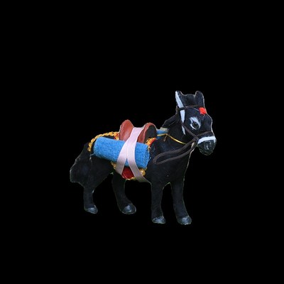 仿真小毛驴创意桌面摆件田园可爱毛绒仿真动物儿童小毛驴装饰