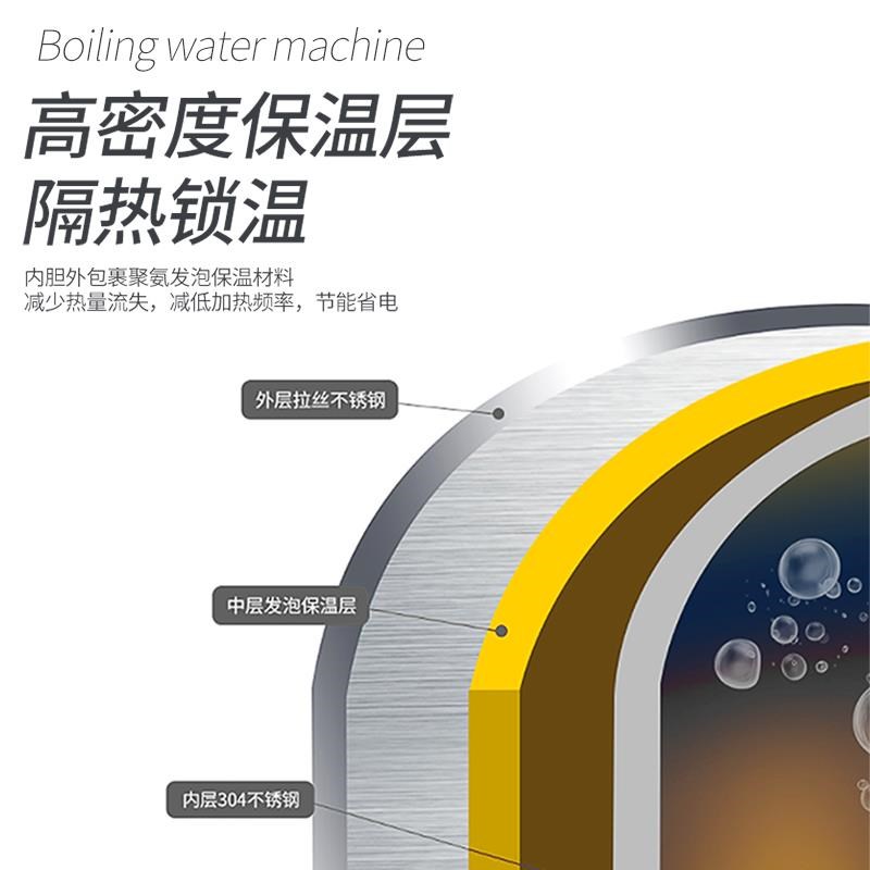 蒸汽开水机商用奶泡机不锈钢开水器咖啡奶茶店智能加热定温蒸汽机