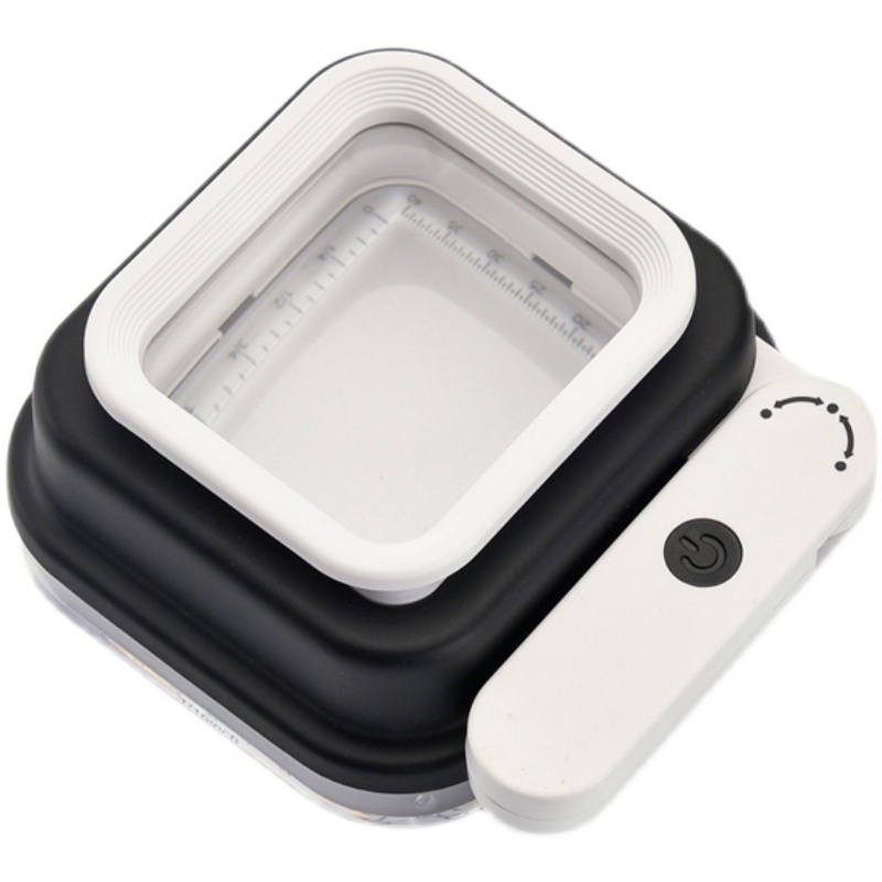 带刻度紫灯放大镜10倍15倍20倍多功能手持折叠LED灯阅读古玩鉴定