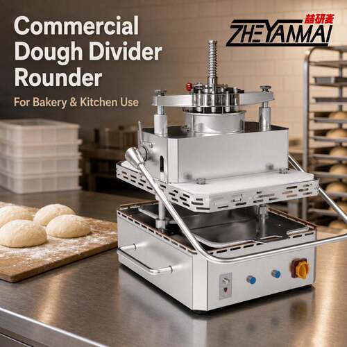 台式分块滚圆机 面团克重可调 分割搓圆机 Dough Divider Rounder