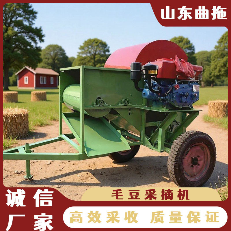 定制毛豆采摘机小型家用摘豆机青毛豆收获机固定式果秧分离机厂家