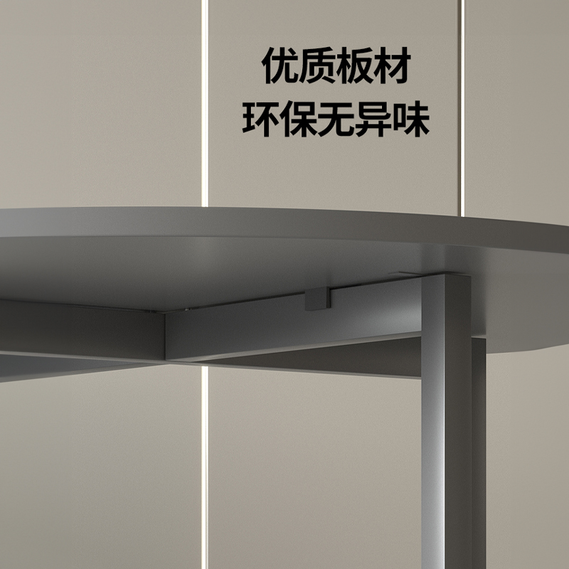 折叠桌子吃饭家用大圆桌可折叠桌面转盘餐桌简易圆桌出租房折叠