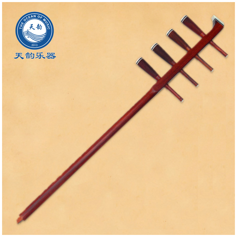 高音四胡杆红木中音低音琴杆带四根轴专业手工打磨抛光四弦配件杆