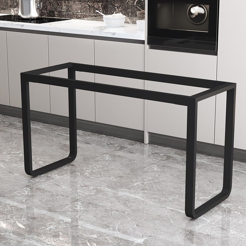 金属碳素钢圆弧形桌腿支架办公桌腿实木岩板大理石桌脚茶几餐台脚