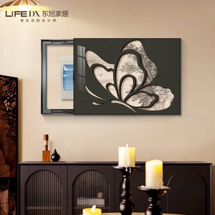 电表箱装饰画中古风法式复古配电箱挂画高级感遮挡电表箱盒免打孔