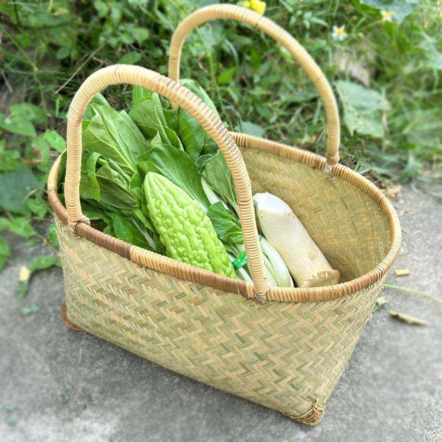 竹编篮子手提菜篮篮野炊收纳提篮水果鸡蛋菜筐环保购物买菜提篮,鲜花速递/花卉仿真/绿植园艺,割草机/草坪机,淘宝优惠券,粉丝福利购,淘宝优惠卷