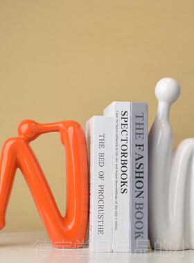 正品简约轻居奢书几何装摆设家书柜桌面办档公室餐厅房间软样品间