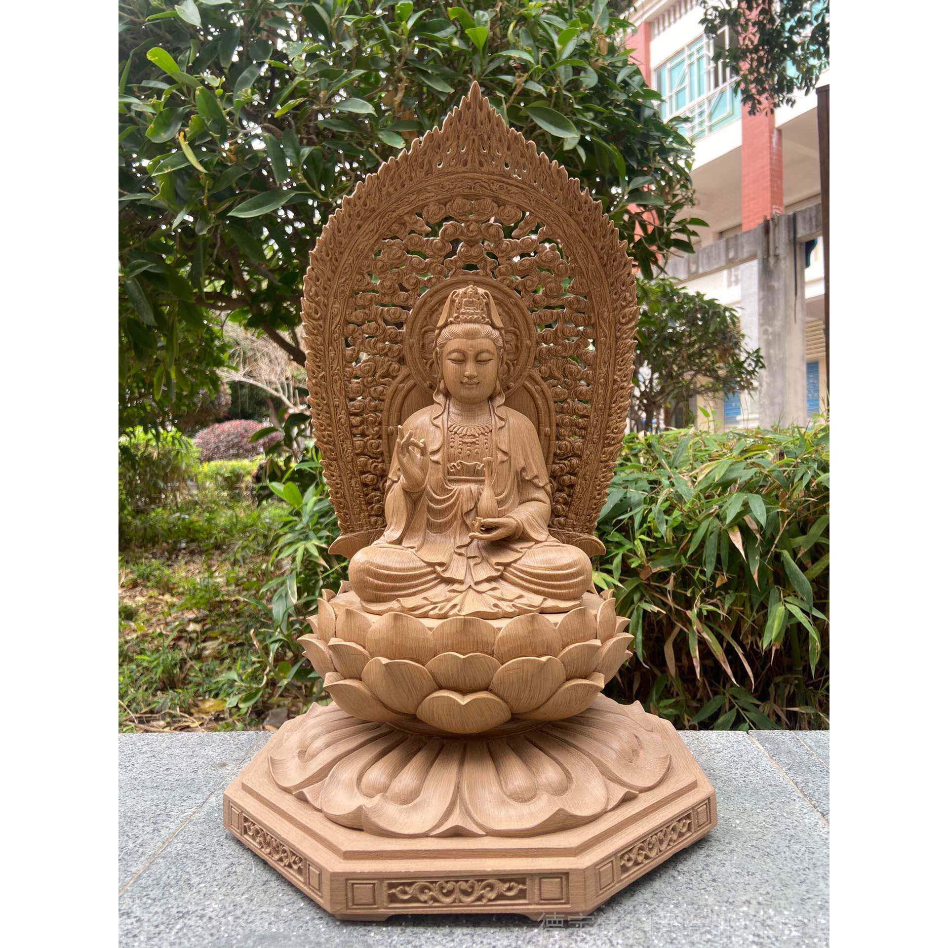 正品天家沉香木雕如来佛像阿弥陀佛观音菩土地然公供奉用摆件萨工