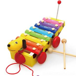 正品儿童敲琴15音手木琴早教益智敲击质敲乐八个月宝宝玩具1-器2-