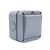 正品 家用户外防水开关防雨商场IP6明装 浴室双开双控V两位2200香港