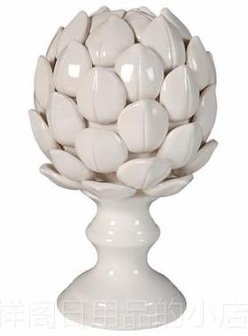 正品灯陶洋蓟装饰品宝莲朝鲜蓟摆件式手美工瓷玄关书架软装