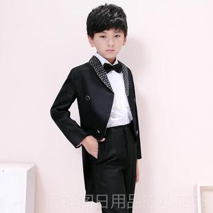 正品儿童男红色礼服男童燕尾服术孩主持婚礼魔指挥琴钢演出服韩版