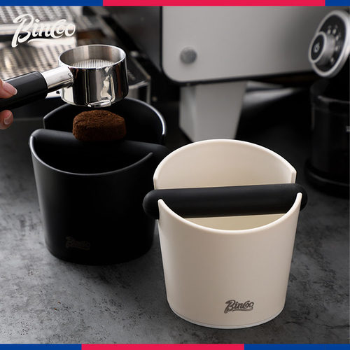 Bincoo咖啡敲渣桶白色吧台粉渣盒意式咖啡机配套倒渣桶废渣盒