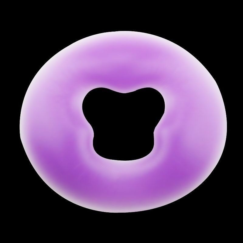 美容院硅胶趴枕脸垫U形枕美容床俯卧趴枕带洞按摩带洞面枕圆形枕