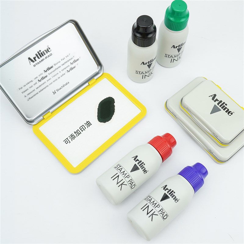 rtline快干印台雅丽特大号中号小号红色蓝色黑色绿印泥EHJ-2热销