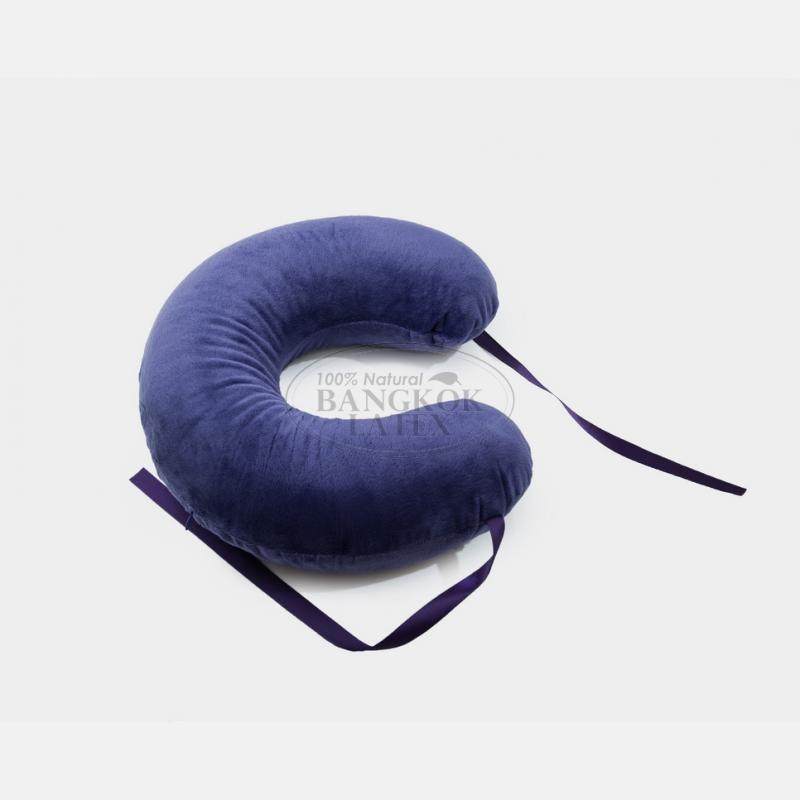 泰国天然乳胶U型枕头护颈椎枕午休旅行U形护脖子汽车靠枕泰国直邮