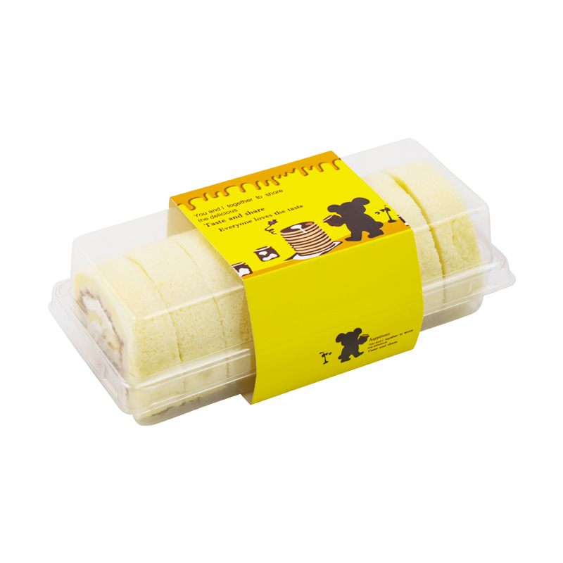 蛋糕卷包装盒半熟芝士瑞士蛋糕毛巾卷切块西点烘焙长条包装盒