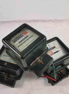 民俗老物件古董收藏农村老旧电表旧货农家院酒店怀旧复古装饰摆件