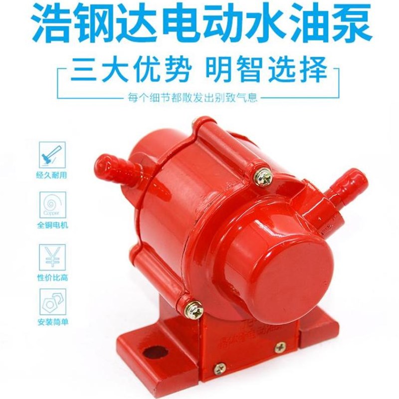 电动水油泵24V12V电动柴油泵水泵汽车油泵晶体体管油泵直流机械泵
