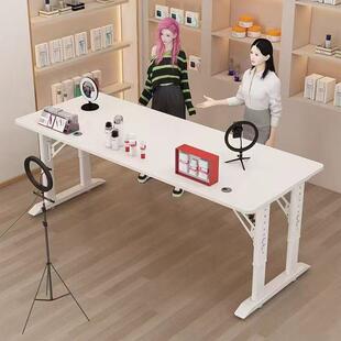 升降桌跨床桌直播现代可移动支承简约工作台升降桌子双桌面