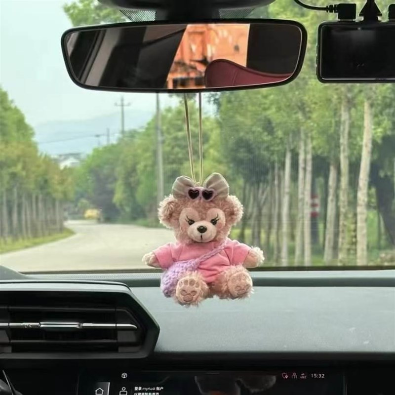 雪莉玫车挂件装饰雨刮器玩偶汽车内饰品挂件车载转向灯可爱公仔