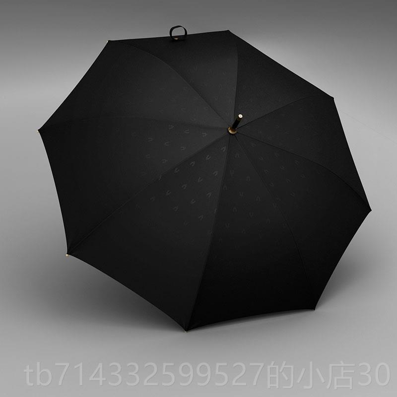 高档英伦士木柄用双层加粗伞骨结实暴雨专防双风男士超大长柄绅人