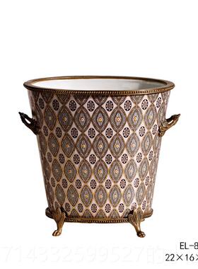 高档jee莉lin茱安法式奢华a艺术陶瓷配铜装饰台墅灯别客厅复古床