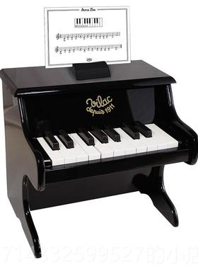 高档l法国Viac儿童木制机械钢琴宝宝入门初学者音乐启玩蒙礼具物3