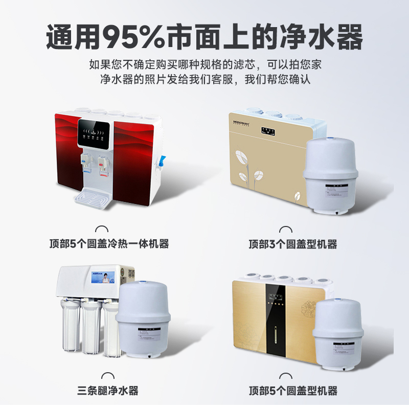 净水器滤芯通用家用10寸三级五级装pp棉活性炭ro膜净水机过滤芯