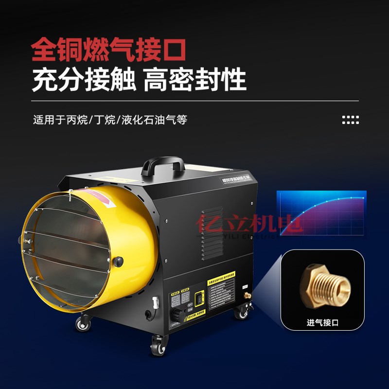 工业燃气暖风机MGQ-10/15/30/KW畜牧养殖取暖器节能燃气暖风机