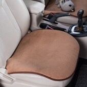 冬季 汽车坐垫羊羔毛绒单片无靠背三件套后排通用防滑汽车用品座垫