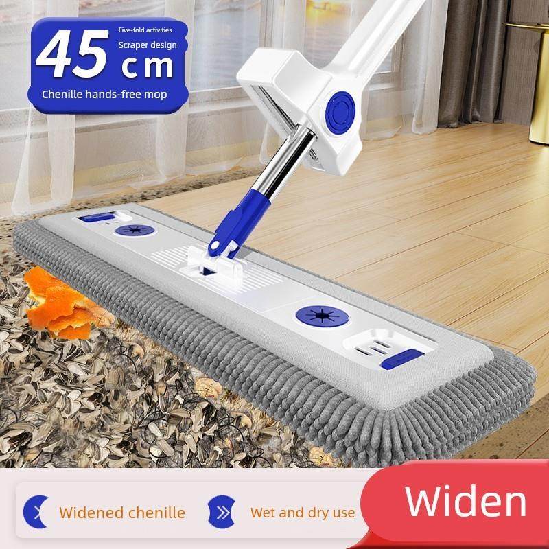 鑫昌泰2025款雪尼尔免手洗平板拖把家用专用懒人墩布保洁拖地神器