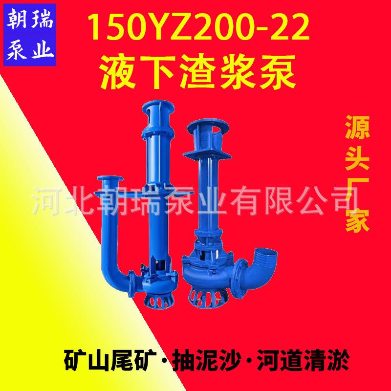 耐腐液下渣浆泵立式液下泵高铬合金抽砂浆工业泥浆泵150YZ200-22