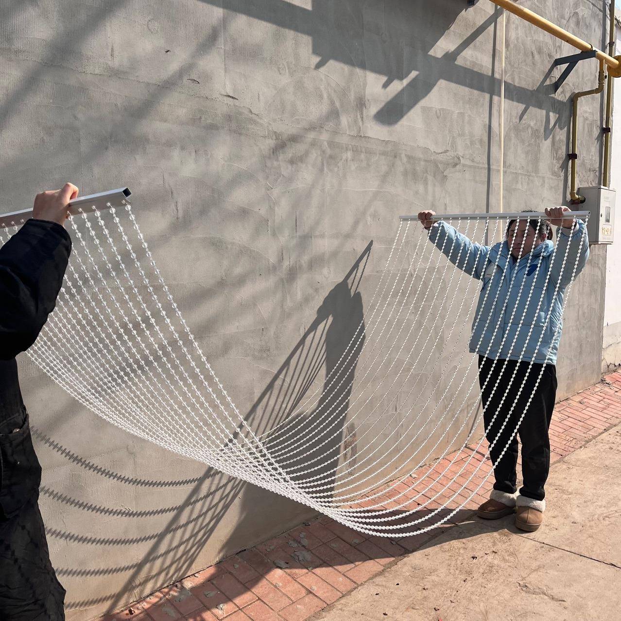 新婚庆道具亚克力珠帘吊顶水晶韶华路引韩式婚礼堂波浪吊顶装饰灯