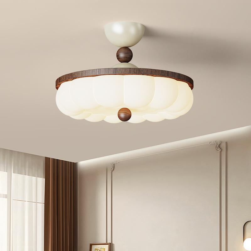 奶油风法式卧室半吊灯复古设计师创意书房主卧全光谱卧室吸顶灯具