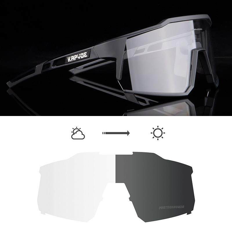 变色骑行眼镜KAPVOE户外防风男女近视风镜运动太阳镜公路自行车