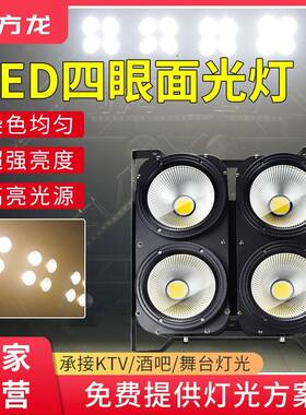 四眼观众灯面光灯舞台光补光灯射灯正白光照射灯led高亮暖光灯